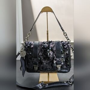 COACH POPPY SPECIAL EDITION Black Patent Leather Crossbody Bag